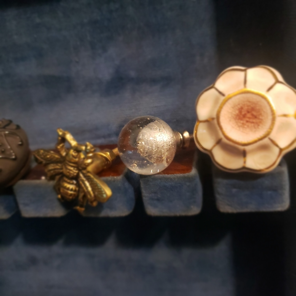 Small Crystal Ball Drawer pull Knob